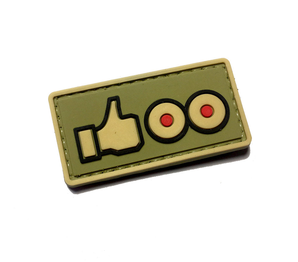 G-force I Love Airsoft PVC Morale Patch ( Green )