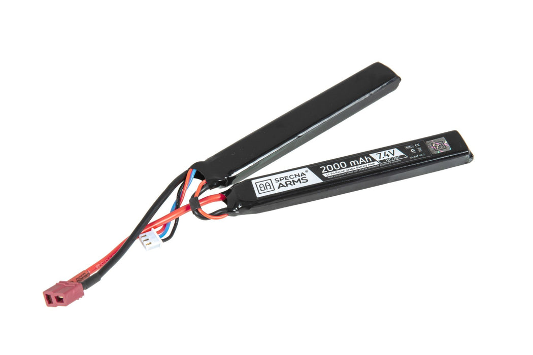 Specna Arms LiPo 7.4V Battery 2000mAh 15/30C - Nunchuck - T-Connect (Deans)