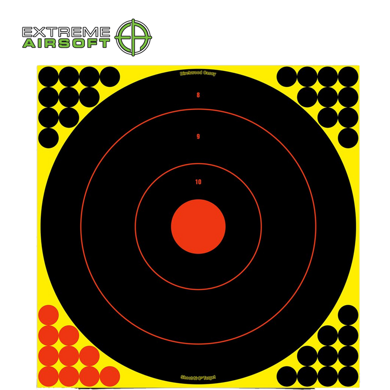 SHOOT•N•C® 17.25 INCH BULL'S-EYE, 5 TARGETS - 200 PASTERS