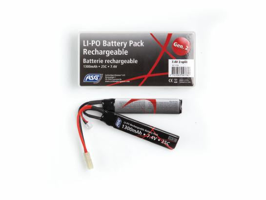 ASG 7.4V LI-PO Battery 1300 mAh Battery