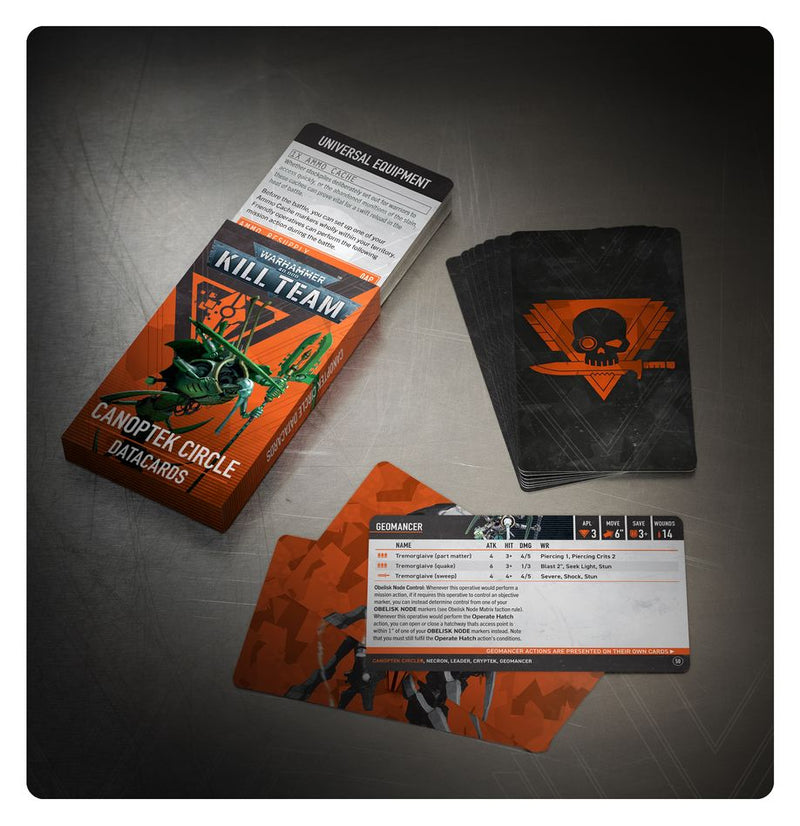 Warhammer 40K Kill Team: Canoptek Circle – Datacards