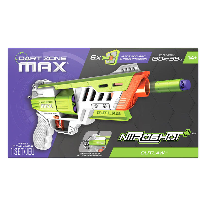 Dart Zone Max NitroShot+ Outlaw