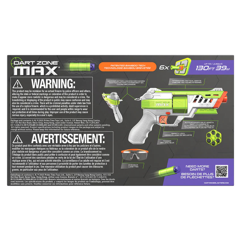 Dart Zone Max NitroShot+ Outlaw
