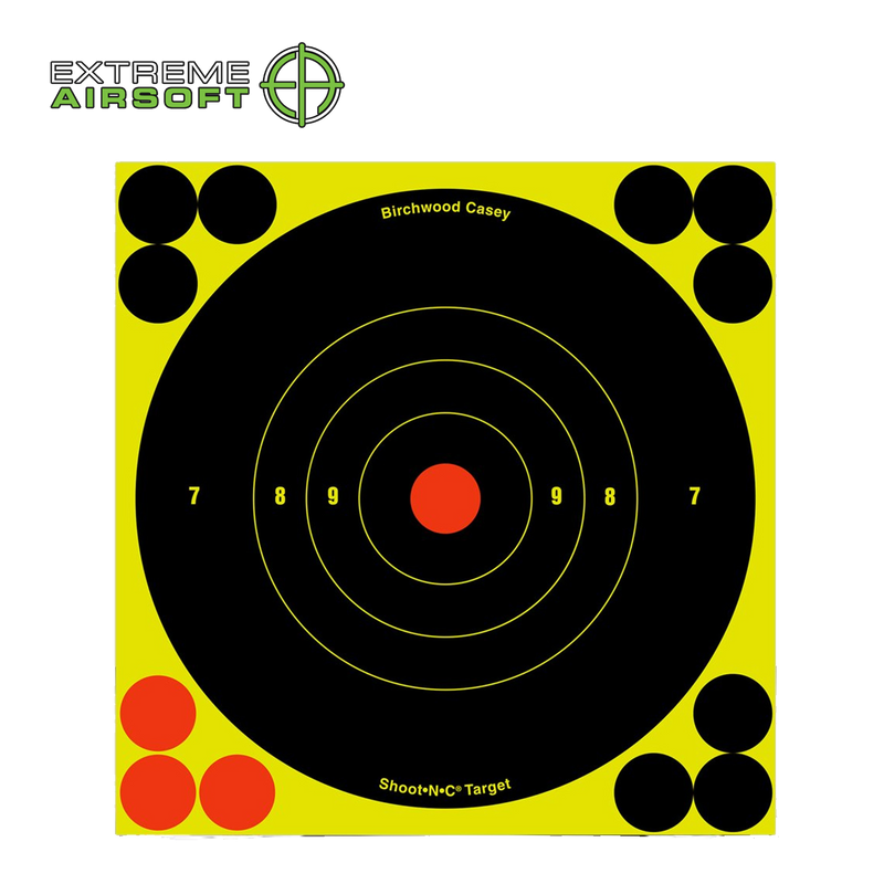 SHOOT•N•C® 6 INCH BULL'S-EYE, 12 TARGETS - 144 PASTERS