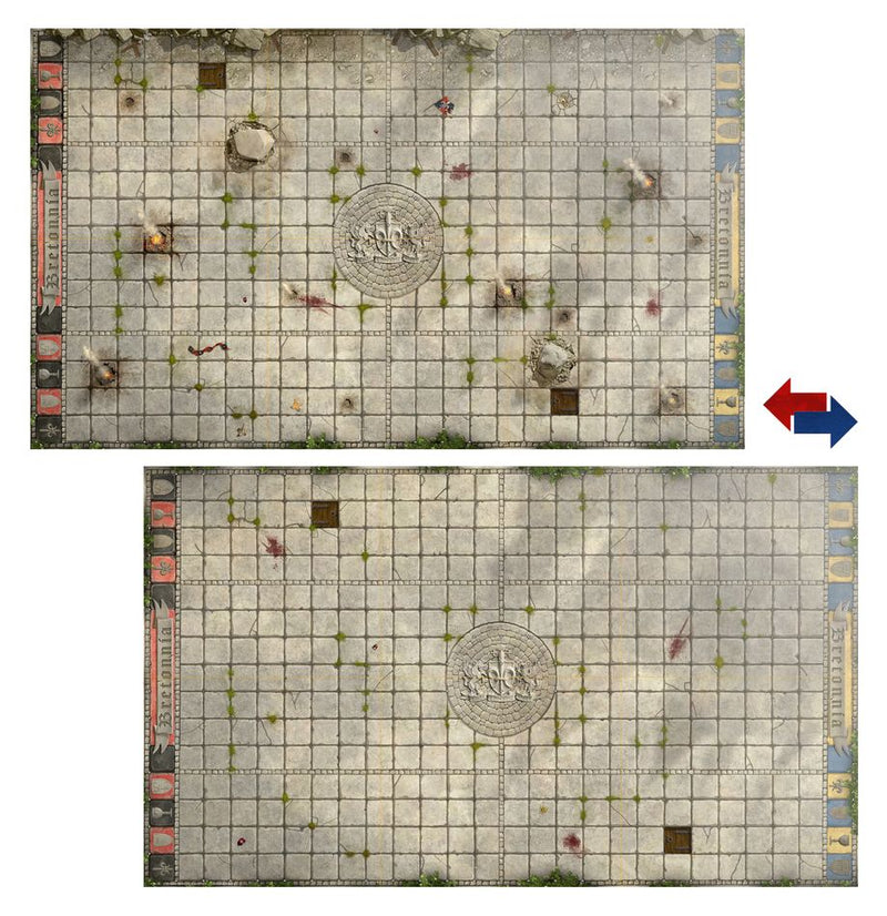 Warhammer Bretonnian Pitch: Double-sided Pitch and Dugouts