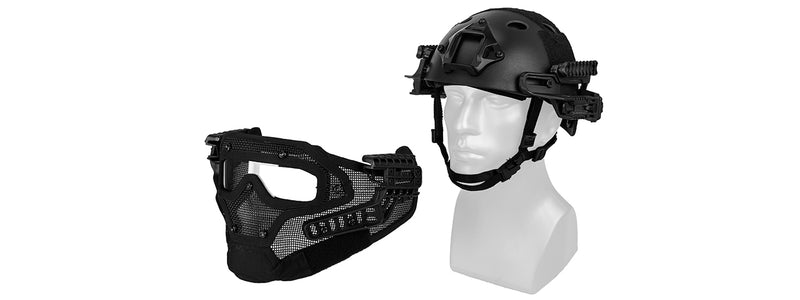 G-Force G4 System Nylon Bump Helmet Mask W/Goggles