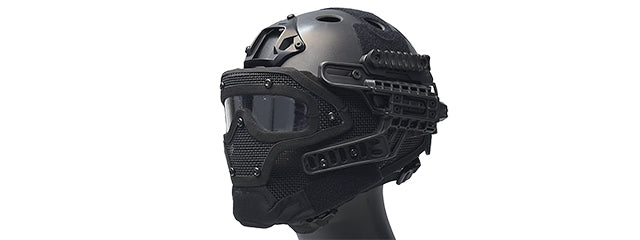 G-Force G4 System Nylon Bump Helmet Mask W/Goggles