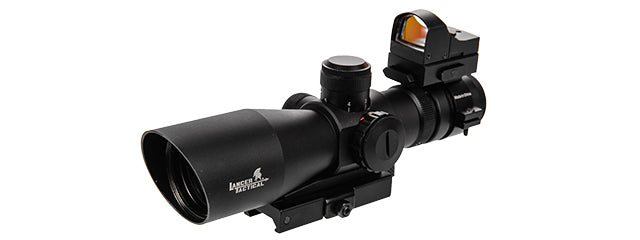 Red & Green Illuminated Long Range Scope W/ Backup Red Dot Sight