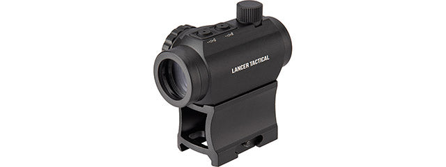 Lancer Tactical 1x22mm Red Dot Reflex Sight with Lower 1/3 Co-witness Mount w/ 2 Mounts