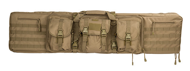 Lancer Tactical 48" Double Gun Bag 600D PVC Molle Belt Rifle Bag