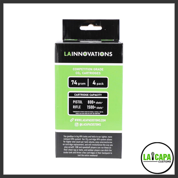 LA Innovations 74g CO2 Cartridges