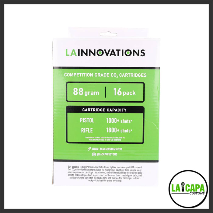 LA Innovations 88g CO2 Cartridges