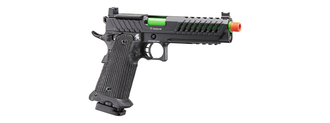 Lancer Tactical Knightshade Hi-Capa Gas Blowback Airsoft Pistol w/ Red Dot Mount