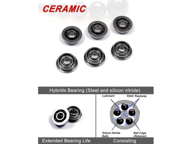 Modify Tech J-caged Hybrid Ceramic Ball Bearing 8mm