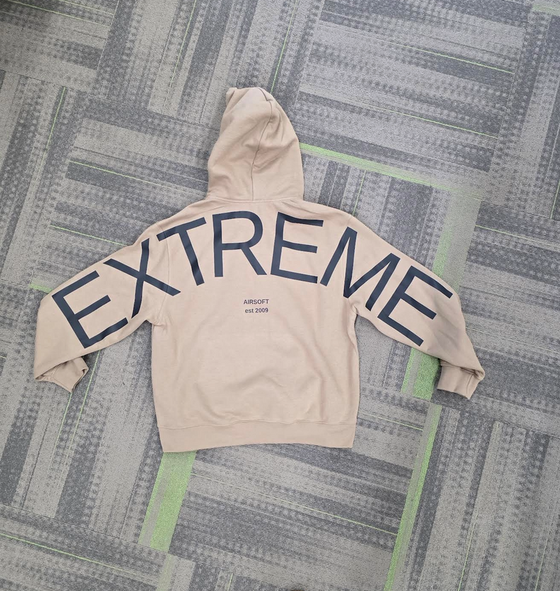 Extreme Apparel - BIG LETTERS Tan w/Black