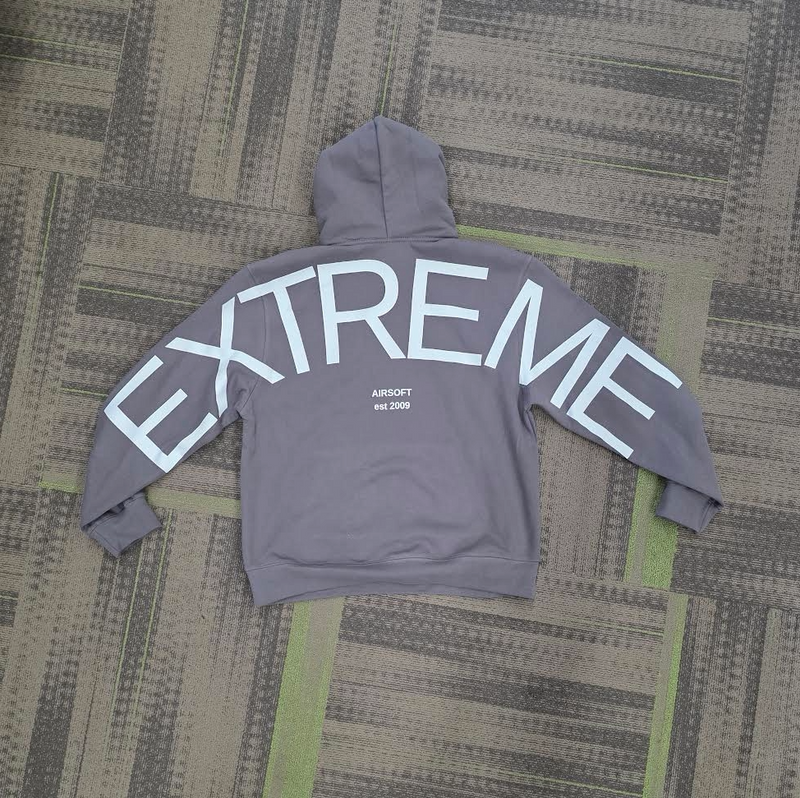 Extreme Apparel - BIG LETTERS Grey w/White