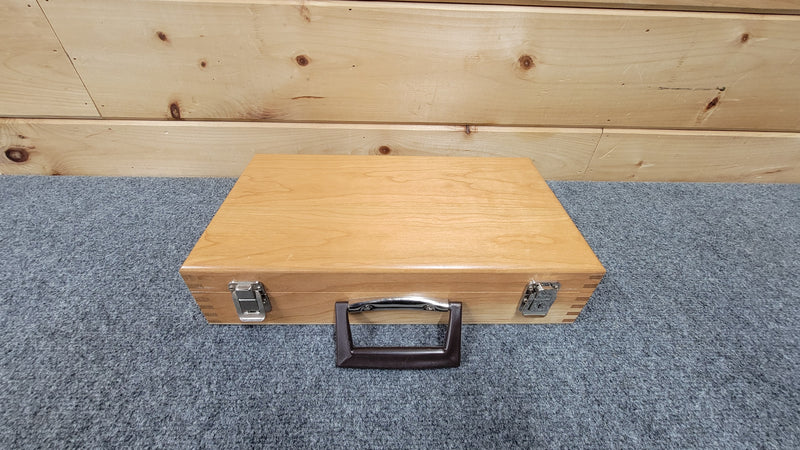 Two Pistol Storage Chest - Solid Alder Hardwood w/Security Locks