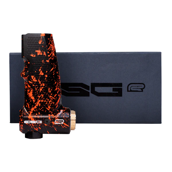 Monk Customs ESG-R Splattered - Aluminum Tank Grip w/ built-in Monk regulator