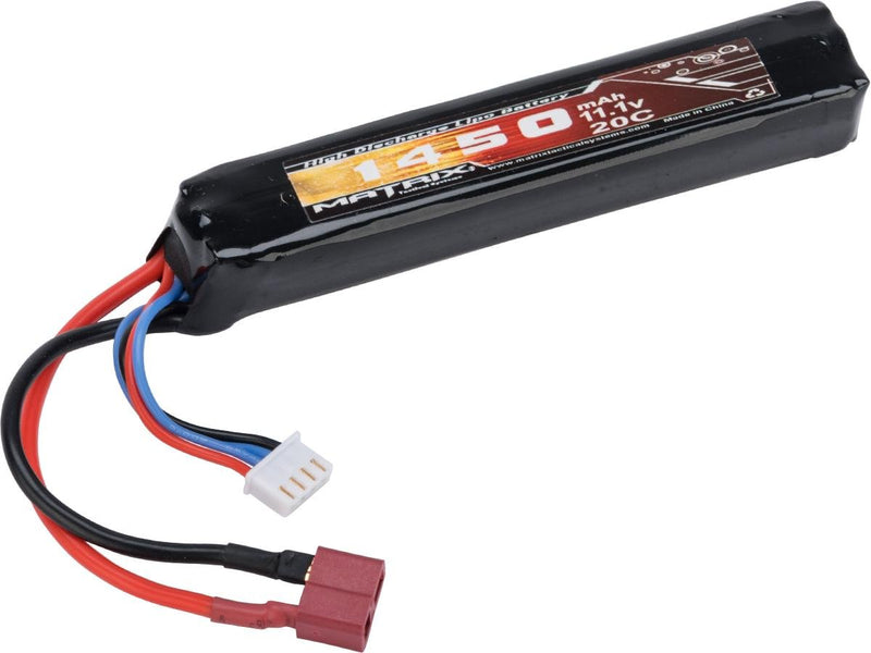 Matrix High Performance 11.1V  LiPo Stick Battery 1450mAh - 20C / Deans)