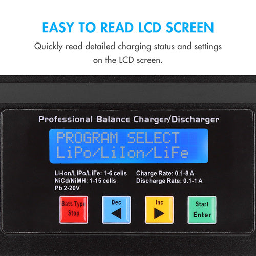 Tenergy TB6AC+80W 8A Intelligent Digital Balance Charger