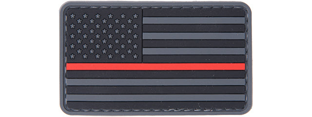 G-Force Red Line USA Flag PVC Morale Patch