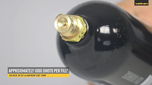 Valken 20oz CO2 Tank w/Pin Valve