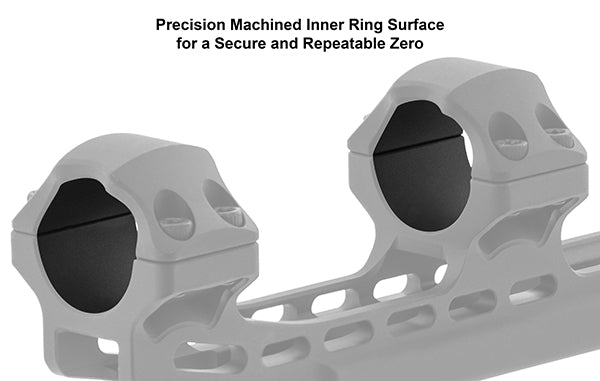 UTG ACCU-SYNC® 1" High Profile 50mm Offset Picatinny Rings