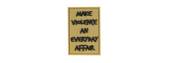 G-Force Make Violence An Everyday Affair PVC Morale Patch