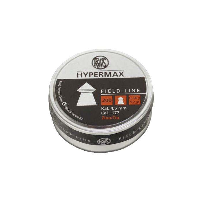 RWS Hypermax .177 Alloy Airgun Pellets - 200ct