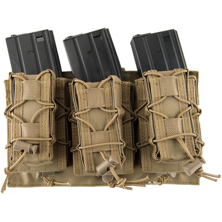 Lancer Tactical 1000D Nylon MOLLE 2-in-1 Triple M4/Pistol Mag Pouch
