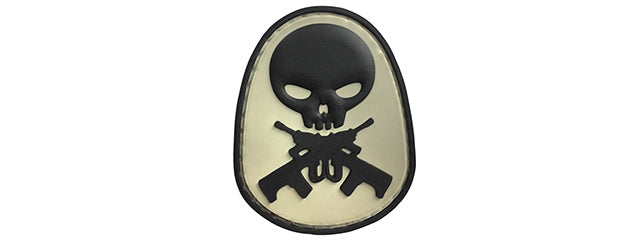 G-Force Skull and Rifle Bones PVC Morale Patch