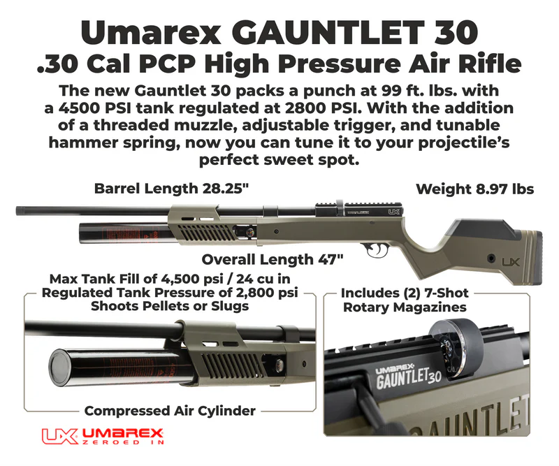 Umarex Gauntlet 2 .30 Pellet PCP High Pressure Airgun