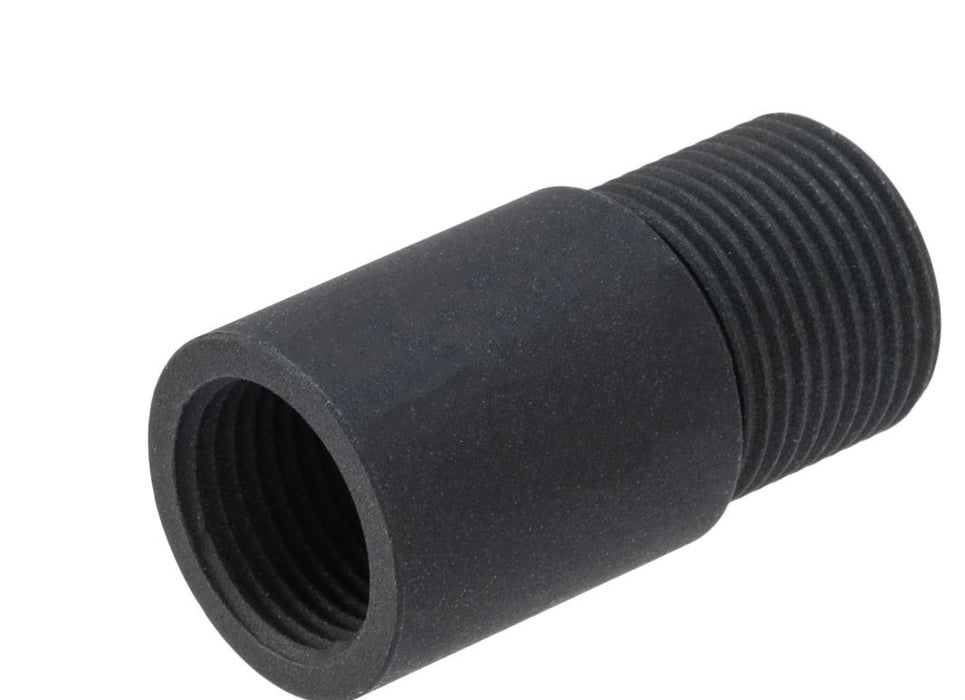 Matrix Aluminum 12mm Positive to 14mm Negative Airsoft Thread Adapter for Umarex MP7 AEG