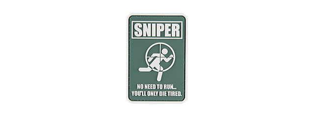 G-Force No Running Sniper PVC Morale Patch