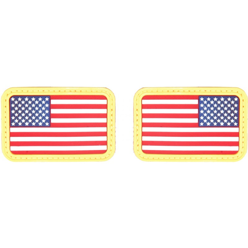 Red, White & Blue USA Flag Forward and Reverse PVC Morale Patch