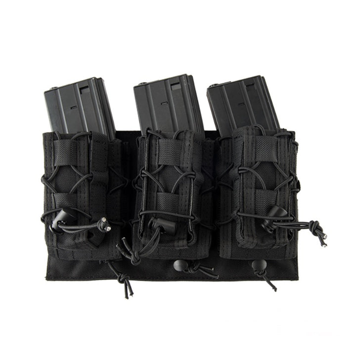 Lancer Tactical 1000D Nylon MOLLE 2-in-1 Triple M4/Pistol Mag Pouch