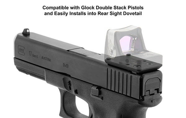 UTG Super Slim RMR® Mount for Glock Rear Sight Dovetail