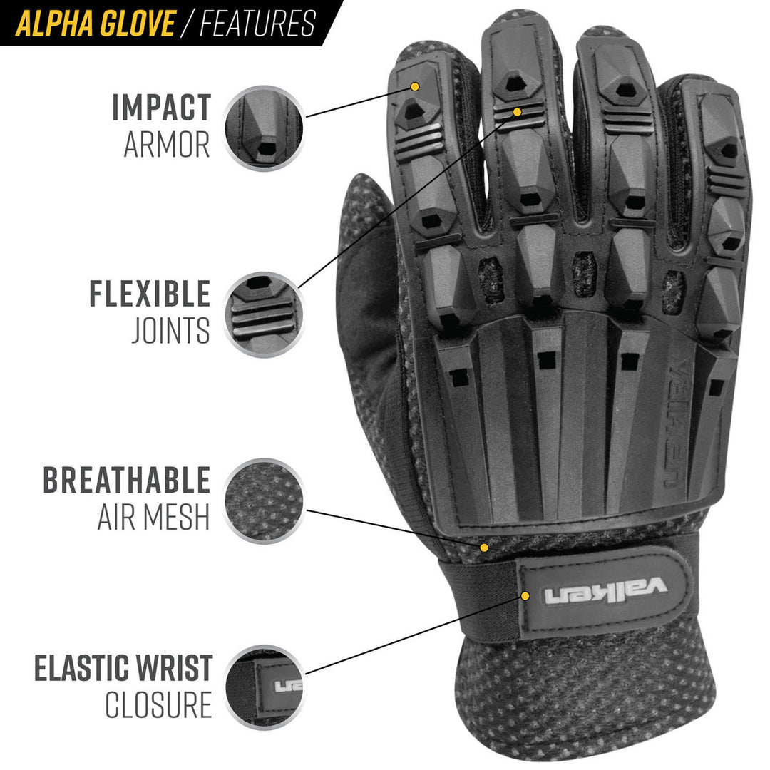 Valken Alpha Full Finger Gloves