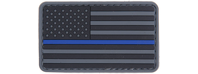 G-Force Blue Line USA Flag PVC Morale Patch
