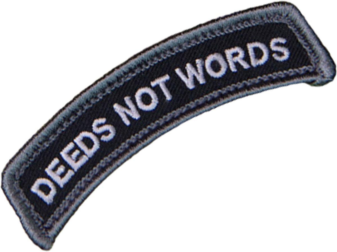 MSM Deeds Not Words Embroidered PVC Morale Patch