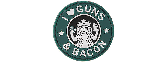 G-Force I Love Guns & Bacon PVC Morale Patch
