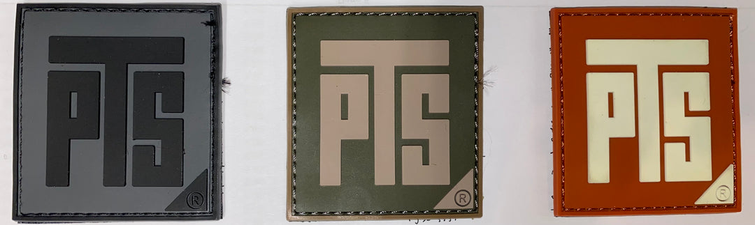 PTS Square Logo Tab PVC Patch