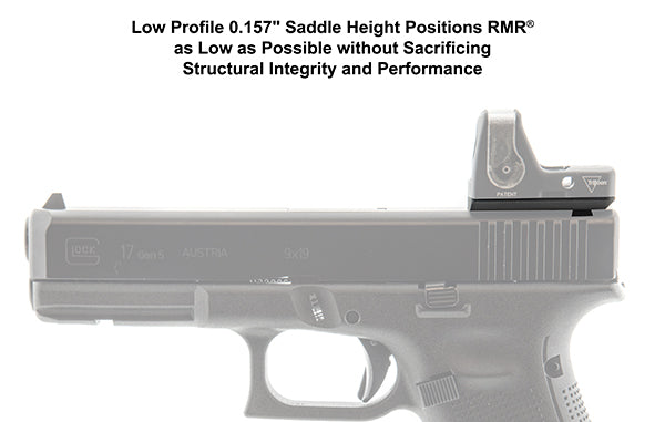 UTG Super Slim RMR® Mount for Glock Rear Sight Dovetail