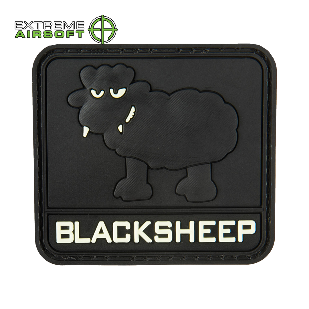 Black Sheep Glow-In-The-Dark PVC Patch