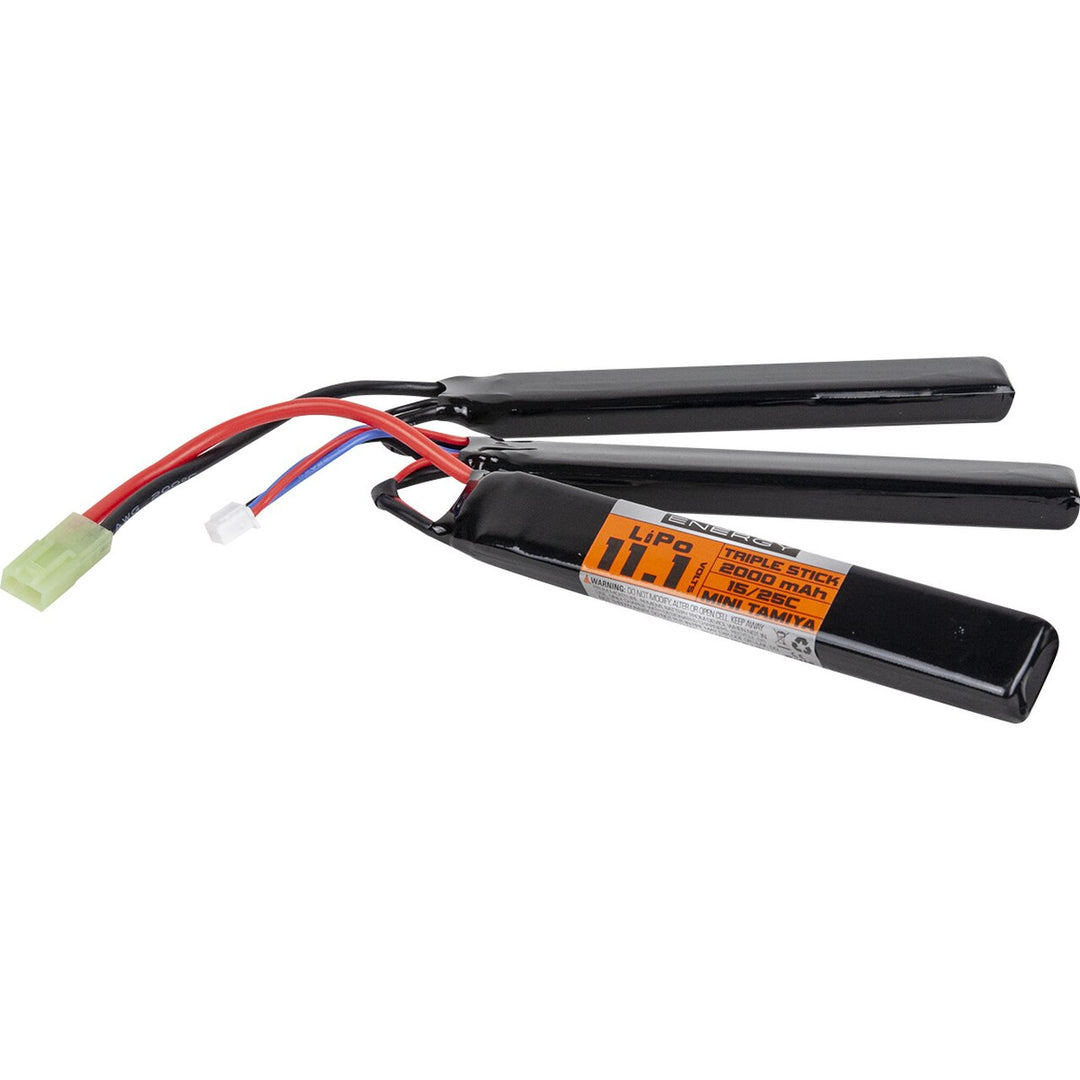 Batterie LiPo 11,1V 1100mAh 25C type Stick - Tamiya Mini - Swiss Arms -  Batteries et chargeurs de batteries Airsoft (11090113)