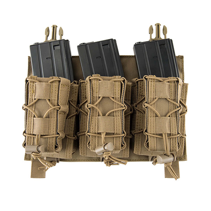 Lancer Tactical Adaptive Hook and Loop Triple M4/Pistol Mag Pouch