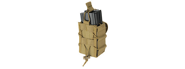 Lancer Tactical 1000D Nyoln Molle Bungee Double Mag Pouch