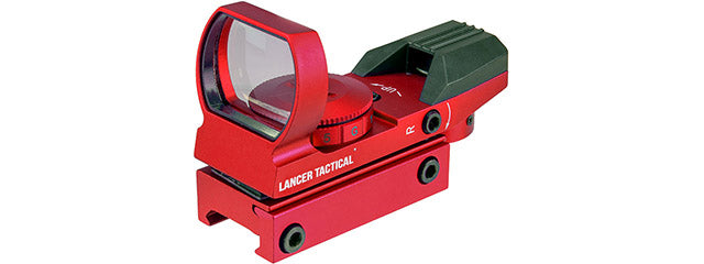 Lancer Tactical Red & Green Dot Panorama Reflex Sight - 4 Reticles