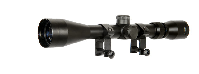 Lancer Tactical 3-9X40mm Rifle Scope w/Rings