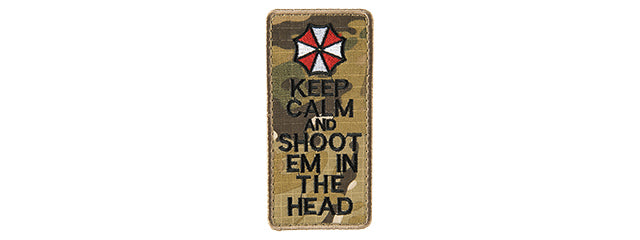 G-Force Keep Calm And Shoot ‘Em In The Head Embroidered Morale Patch